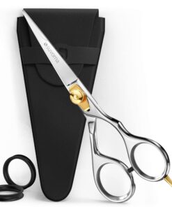 Suvorna Beard scissors for men | Mustache scissors for men | Beard trimming scissors | Grooming scissors men | Barber scissors, 5 inch hair scissors professional | Japanese steel hair cutting scissors Contemporary 19 81XYyNBcx8L