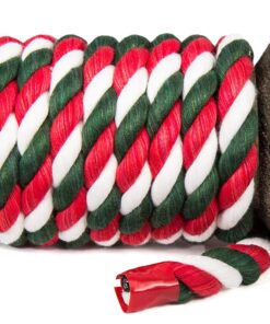 Alternative view of Ravenox Natural Twisted Cotton Rope | Made in The USA | Strong Triple-Strand Cordage for Sports, Décor, Pet Toys, Crafts, Macramé & Indoor Outdoor Use| by The Foot & Diameter (Multiple Color) Christmas 1/2 Inch x 50 Feet