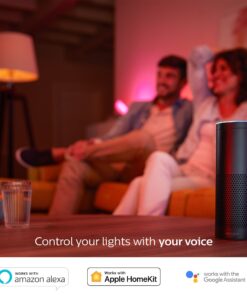 Philips Hue White and Color Ambiance A19 60W Equivalent Dimmable LED Smart Bulb (1 Bulb Compatible with Amazon Alexa Apple HomeKit and Google Assistant) 38 81XZtUhqMaL