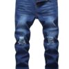 Boy's Skinny Fit Ripped Destroyed Distressed Stretch Slim Jeans Pants 8 Blue 29 81XZyJhCltL 1