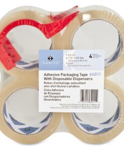 Sparco Packing Tape, with Dispenser, 3 Inches Core, 3.0mil, 2 x 55 Yards, 4 per Pack, CL (SPR64011) 5 81XaxgDIVZL