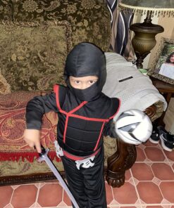 Stealth Toddlers Ninja Costume Medium (3T-4T) Black Standard Packaging 19 81XbdCMiBDL
