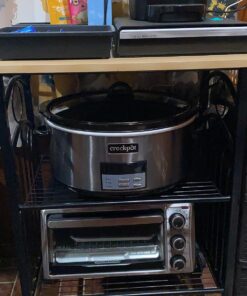 Crock-Pot Large 8 Quart Programmable Slow Cooker with Auto Warm Setting and Cookbook, Black Stainless Steel 26 81XcLfPDNDL