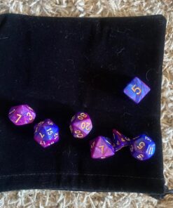 SmartDealsPro 5 x 7-Die Double-Colors Polyhedral Dice Sets with Pouches for D&D DND RPG MTG Dungeon and Dragons Table Board Roll Playing Games D4 D6 D8 D10 D% D12 D20 5-color Sets 70 81XczRA6l L
