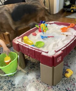 Step2 Naturally Playful Sand Table, Kids Sand Activity Sensory Table, 5 Piece Accessory Kit, Toddler Summer Outdoor Toys, 2+ Years Old 23 81XdrCoCMdL