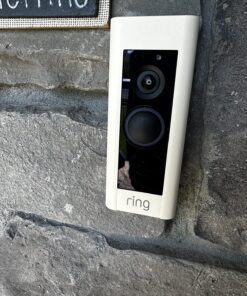 Ring Video Doorbell Pro – Upgraded, with added security features and a sleek design (existing doorbell wiring required) Doorbell only 37 81XeXck7pL