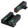 TRUGLO TFX PRO Handgun Sight | Compact Snag-Free Durable Shock-Resistant Glowing Tritium & Fiber-Optic Xtreme Night Sight for Handguns Sig Sauer #6/#8 Set