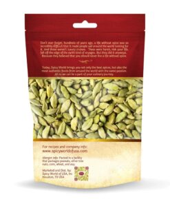 Spicy World Green Cardamom Pods 3.5 Oz - As Seen on Tik Tok - Premium Quality Whole Green Cardamom Pods | Vegan | Large | Aromatic Cardamon 3.5 Ounce (Pack of 1) 27 81XesgUJkcL