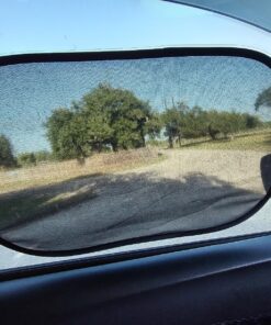 kinder Fluff Car Window Shade (4Pack)-The Only Certified Car Window Sun Shade for Baby Proven to Block 99.95% UVR - Mom's Choice Gold Award Winning - Car Seat Sun Protection 20x12in (51x31cm) 2 Semi Transparent + 2 Transparent 45 81XfLDnIfmL