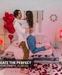 Himalayan Glow 944AC-1 Multicolor, Pink Night Light, Hand Crafted Need Wooden Base, USB Plug & Adapter, Salt Lamp Bulb, 4-5 LBS, Choice Heart Salt Lamp 27 81XfxccOWZL 1