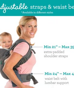 Infantino Flip Advanced 4-in-1 Carrier - Ergonomic, convertible, face-in and face-out front and back carry for newborns and older babies 8-32 lbs Grey 25 81Xgl7XbeBL