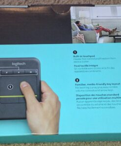 Logitech K400 Plus Wireless Touch With Easy Media Control and Built-in Touchpad, HTPC Keyboard for PC-connected TV, Windows, Android, Chrome OS, Laptop, Tablet - Black Floral 51 81XhSd42bQL