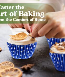 Regency Wraps Greaseproof Professional Grade Standard Baking Cups, Pack of 40, Cobalt Polka Dots 12 81XhWkYPXcL