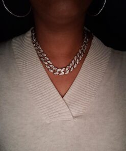 Shiny Jewelers USA Mens Iced Out Hip Hop Gold tone CZ Miami Cuban Link Chain Choker Necklace 18" 16 81XhlnQHY9L