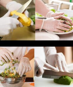 Party Bargains Latex Gloves | Allergy Free Food Save Disposable Powder Free Plastic Comfort Glove Set Perfect for Serving in Wedding, Parties, Events - Large | Pack of 100 13 81Xi0RbQZFS