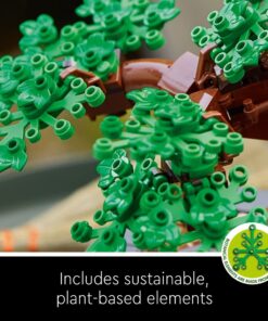 LEGO Icons Bonsai Tree Building Set 10281 - Featuring Cherry Blossom Flowers, DIY Plant Model for Adults, Creative Gift for Home Décor and Office Art, Botanical Collection Design Kit 22 81Xinkn6f2L