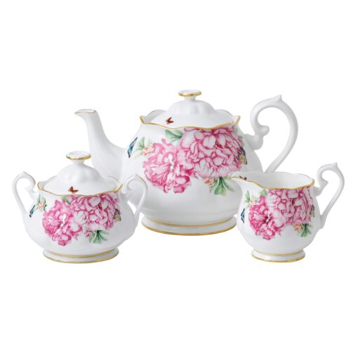 Miranda Kerr For Royal Albert Friendship 3-Piece Set (Teapot, Sugar & Creamer) Multicolor