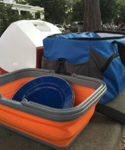 ustFlexWare Collapsible Sink with 2.25 Gal Wash Basin for Washing Dishes and Person During Camping, Hiking and Home 40 81Xl5dYlcaL