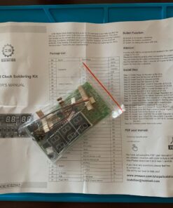 IS Soldering Project Clock, Icstation 6-Bit Digital Clock Soldering Kit DIY Soldering Practice for School Science Projects Student STEM Learning Teaching 69 81Xlekkjr9L