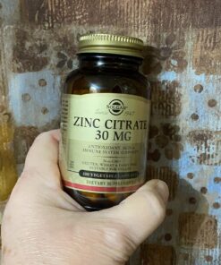 Solgar Zinc Citrate 30 mg, 100 Vegetable Capsules - Zinc for Healthy Skin, Taste & Vision - Immune System & Antioxidant Support - Citrate Form for Optimal Absorption - Non GMO, Vegan - 100 Servings 17 81XmoOK7 ML