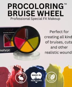 Mehron Makeup ProColoRing Bruise 5 Color Wheel for Special Effects & Movies | Bruise Makeup Kit | SFX Paint | Halloween Special Effects Makeup 19 81Xr6XEmBVL