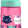 CamelBak Eddy Kids Water Bottle Kids Big Bite Valve - Spill Proof - Water Bottle for Kids - BPA-Free Water Bottle Meow 7 81XsAkoCFiL