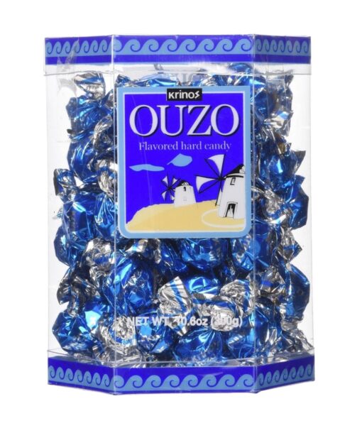 Krinos Ouzo Candy - 10.6 oz Gift Box 10.6 Ounce (Pack of 1)