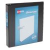 Avery Economy Showcase View 3 Ring Binder, 1.5" Round Rings, 1 Black Binder (19650) 1.5" STORAGE 30 81Xthr IqkL