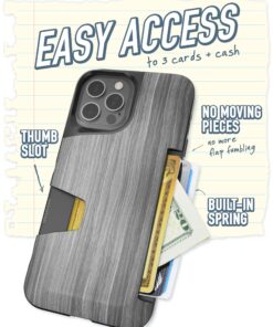 Alternative view of Smartish iPhone 12 Pro Max Wallet Case - Wallet Slayer Vol. 1 [Slim + Protective] Credit Card Holder (Silk) - Chef's Special {Chef's Special}