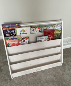 ECR4Kids Single-Sided Book Display, Classroom Bookshelf, White Wash 43 81XwzYOPSVL