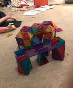 Playmags 100-Piece Magnetic Tiles Building Blocks Set, 3D Magnet Tiles for Kids Boys Girls, Educational STEM Toys for Toddlers… plain 48 81XxVIseUcL