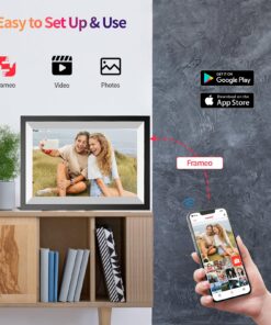 10.1 inch WiFi Digital Picture Frame, 32GB Smart Digital Photo Frame with WiFi Share Photo Video via Frameo App 10.1" Black 31 81Xy9IJD8SL