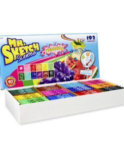 Mr. Sketch Washable Markers, Scented, Chisel Tip, Assorted Colors, 192 Count 192-Count 9 81Xy9mq3mAL