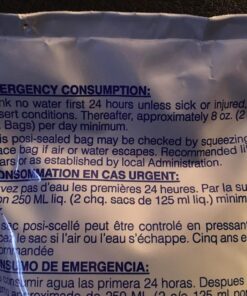 DATREX Emergency Water Pouch for Disaster or Survival, 125 ml Each 4.22 Fl Oz (Pack of 64) 17 81XyXEywkML