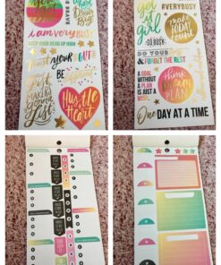 me & my BIG ideas Sticker Value Pack - The Happy Planner Scrapbooking Supplies - Productivity Theme - Multi-Color & Gold Foil - Great for Projects, Scrapbooks & Albums - 30 Sheets, 985 Stickers Total 72 81Xyev ksuL