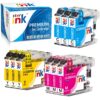 starink Compatible Ink Cartridge Replacement for Brother LC20e Color Work for MFC-J985DW MFC-J775DW MFC-J5920DW Printer(3 Cyan, 3 Magenta, 3 Yellow) 9-Pack 28 81XykW1QphL