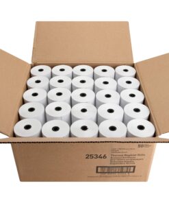 Business Source, BSN25346, Thermal Paper Rolls, 50 / Carton, White 11 81XzMANDXtL