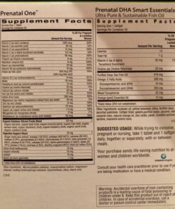 Rainbow Light Prenatal Daily Duo Multivitamin Kit, With Prenatal One Daily Multivitamin and Prenatal DHA Omega-3 Fish Oil for Mom's Health and Baby's Development Support, 30 Count 54 81Y 2WL5GDL