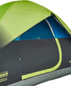 Coleman Dark Room Sundome Camping Tent, 4/6 Person Tent Blocks 90% of Sunlight and Keeps Inside Cool, Lightweight Tent for Camping Includes Rainfly, Carry Bag, and Easy Setup 4 Person 38 81Y 4zNZXlL