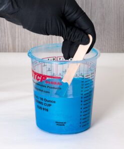 Custom Shop - Pack of 12 Each - 16 Ounce Paint Mixing Cups - 1 Pint - Cups Have calibrated Mixing ratios on Side of Cup Cups - Pack of 12 13 81Y cXUfeS 1