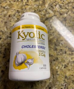 Kyolic Aged Garlic Extract Formula 104 Cholesterol Health, 300 Capsules (Packaging May Vary) 300 Count (Pack of 1) 13 81Y opzZ8SL