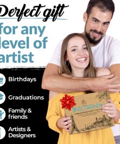 Premium Quality Sketch to Shade Art Supplies 37 Pcs Art Set | Includes Exclusive Drawing Tutorials Ready as Birthday Gifts, Holiday Gifts, Artist Gifts, Celebrations with Art Gifts for a Scetch Lover 37-Piece 28 81Y0jIeo3NL