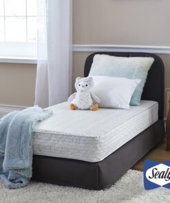 Sealy Baby Firm Rest Antibacterial 2-Stage Dual Firmness Waterproof Baby Crib Mattress & Toddler Bed Mattress, 204 Premium Coils, Medical-Grade Surface, Hypoallergenic, Made in USA, 52"X28" Viivia 20 81Y0nQ0HaHL 3