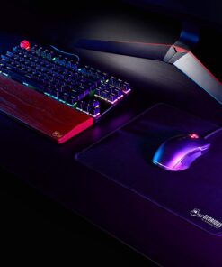 Glorious Large Gaming Mouse Mat/Pad - Stitched Edges, Black Cloth Mousepad | 11x13 (G-L) 17 81Y1Kt77k6L