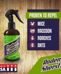 Rodent Sheriff Repellent Spray | Ultra-Pure Peppermint Oil Pest Control | Repels Mice, Racoons, Ants, and More 2 15 81Y1y0wTA5L