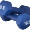 Amazon Basics Easy Grip Workout Dumbbell, Neoprene Coated, Various Sets and Weights available 10-Pound, Pair