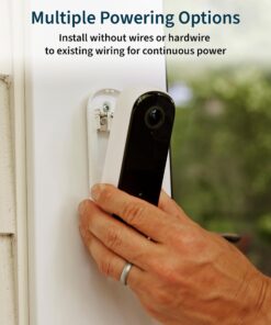 Arlo Video Doorbell 2K (2nd Generation) – Battery Operated or Wired Doorbell, Smart Wi-Fi, Two-Way Audio, Night Vision, Security Camera, Surveillance, White – AVD4001 33 81Y2AQ3gVaL