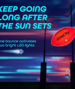 Alternative view of GlowCity Glow in The Dark Football - Light Up LED Ball - Perfect for Evening Play, Camping, and Beach Fun! Adult 10"