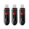 SanDisk 32GB 3-Pack Cruzer Glide USB 2.0 Flash Drive (3x32GB) - SDCZ60-032G-G46T, Black 32GB (3-Pack)