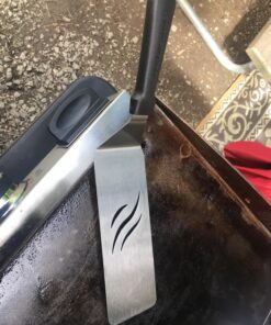 Blackstone 1542 Flat top Griddle Professional Grade Accessory Tool Kit (5 Pieces) 16 oz Bottle, Two Spatulas, Chopper/Scraper and One Cookbook-Perfect for Cooking Indoor or Outdoor, Multicolor 43 81Y3zZba4lL